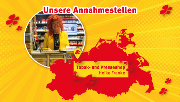 Wir stellen vor – unsere Annahmestellen: Mecklenburger Charme in Neubukow mit Heike Franke und Landkarte MV